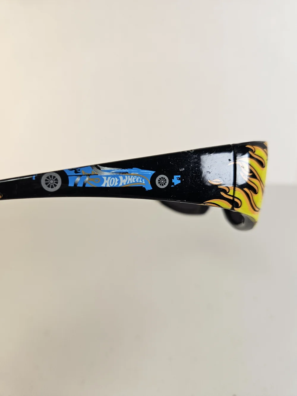 Hot Wheels Kids Black Sunglasses with Yellow Accent